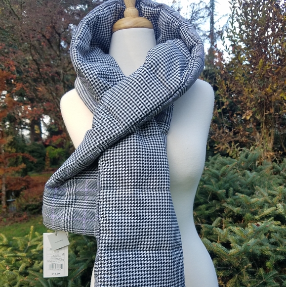 A .new day Accessories - Herringbone Puffy Quilted Keyhole Scarf